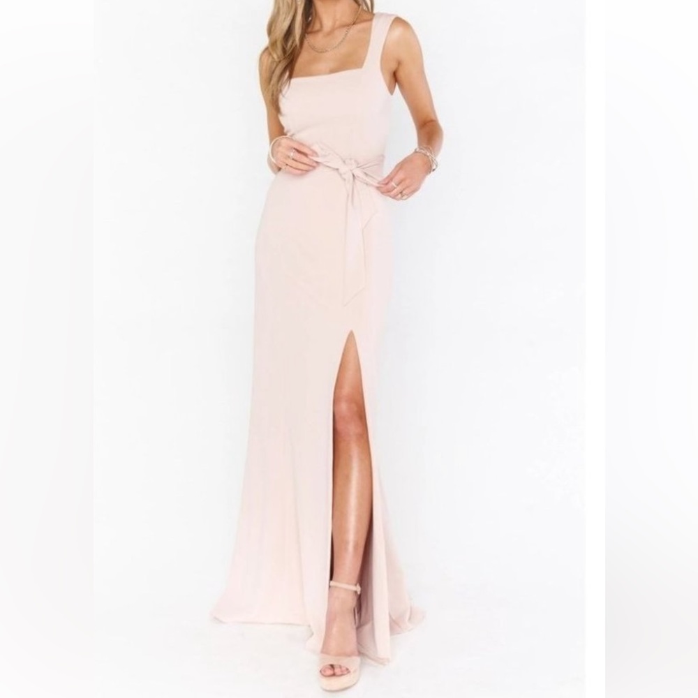 Show Me Your Mumu Paris Gown Dusty Blush Stretch S